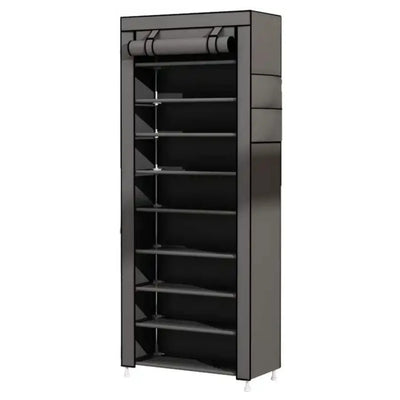 Fabric Cabinet Shelf, XL Shoe Rack Footwear 160x60x30 cm Footwear Shelf Metal Frame Stable Solid