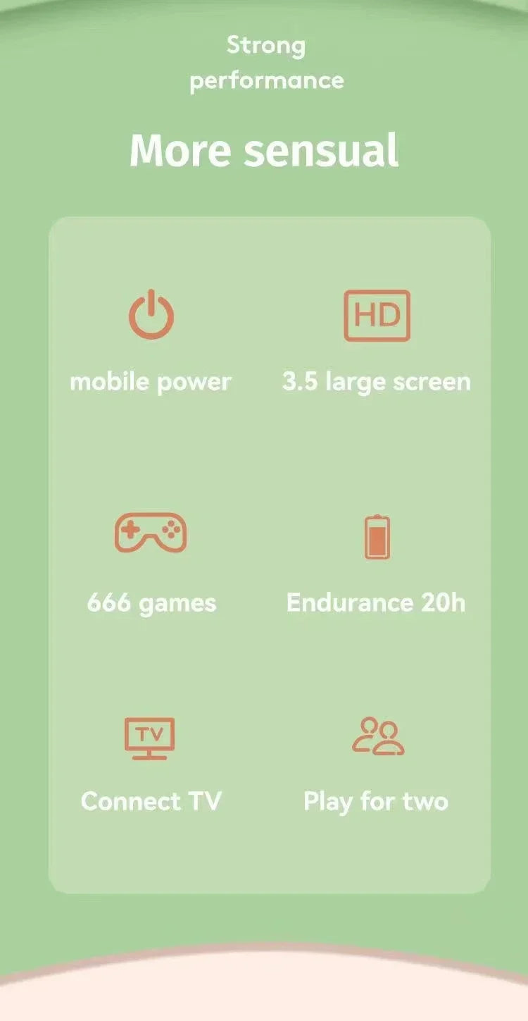 G6 Game Console 3 5 Inch Screen Handheld Game Device Portable Games Support 2 Players Video Gaming Machine for Kids