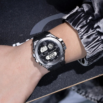 Men's Watch [2025 New Model] Ultra-Long Battery Life, Shockproof and Sweatproof, Led Large Dial |   Day of the Week + Alarm Clock + Stopwatch |   Youth Sports Electronic Watch