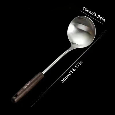 Kitchen Utensils Wok Spatula Iron And Ladle Tool Set Spatula For Stainless Steel Cooking Equpment Kitchen Accessor Essentials