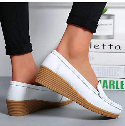 Fashion Genuine Leather Women Flats Tenis Shoes Woman Moccasins Women Shoe Footwear Women Shoes Retro Plus Size Female Footwear