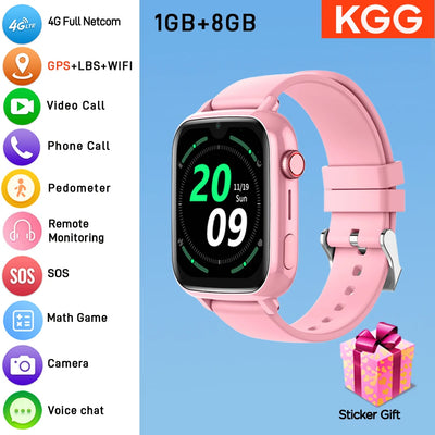 4G Smart Watch Kids Video Call SOS Camera Monitor GPS WIFI Tracker Location Phone Watch APP Download Child Smartwatch.