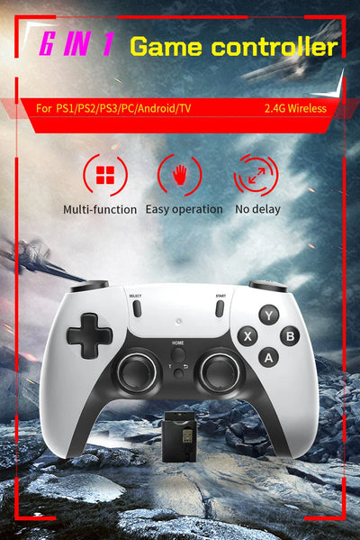 Wireless Gaming Controller For PS1 PS2 PS3 PC Android TV Game Controller Video Game Handheld Game Console Entertainment Gamepad