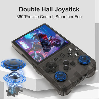 GAMINJA New 4.0 Inch IPS Screen Retro Handheld Video Game Console 15000+ Games Built-in Linux Portable Pocket Gaming Console