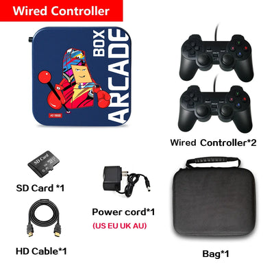 Arcade Box Video Game Console Home Gaming Set Top Box Built-in 33000+ Gaming Retro Game Console for PS1/NDS/N64/MAME/DC 4K HDTV