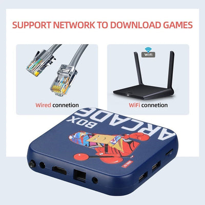 Arcade Box Video Game Console Home Gaming Set Top Box Built-in 33000+ Gaming Retro Game Console for PS1/NDS/N64/MAME/DC 4K HDTV