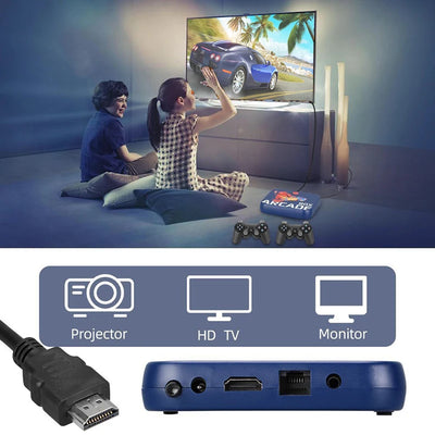 Arcade Box Video Game Console Home Gaming Set Top Box Built-in 33000+ Gaming Retro Game Console for PS1/NDS/N64/MAME/DC 4K HDTV