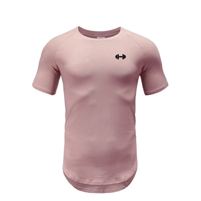 Gym Bodybuilding Workout Muscle Sportswear Mens Casual Short-sleeved Cotton Clothing Summer Fitness Breathable Slim Fit T-Shirts