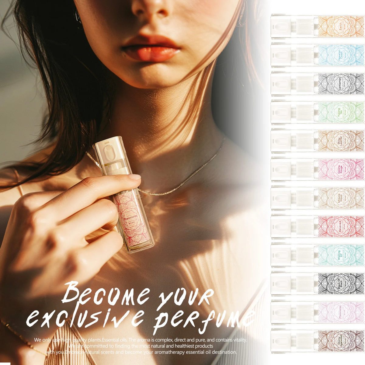 10ml Beloved Essential Oil For Women Perfume Spray Natural Fragrance Oil Skincare Beauty Product Aromatherapy Oil Soothe Body