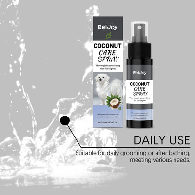 Pet Coconut Care Spray Nourish Fur Improve Pet Fur Texture Enhance Gloss Eliminate Odors Persistent Fragrance Pet Grooming Spray