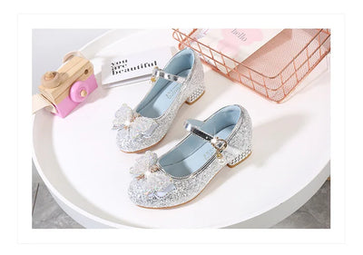 Kids Princess Shoes Children Girls Party Footwear Kids Dance Footwear Children Breathable Waterproof Dance Performance Shoes