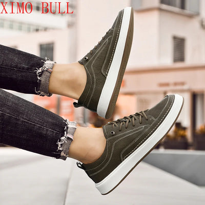 Brand Men's Genuine Leather Shoes, Comfortable Soft-soled Insoles, Men's Casual Oxford Shoes, Outdoor Sports Shoes