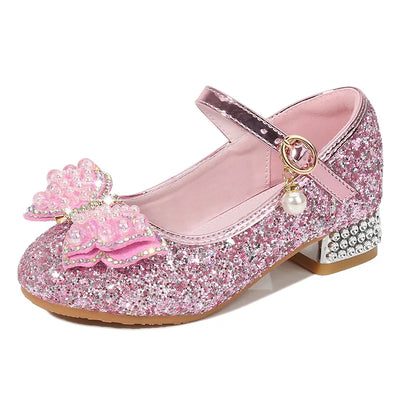 Kids Princess Shoes Children Girls Party Footwear Kids Dance Footwear Children Breathable Waterproof Dance Performance Shoes
