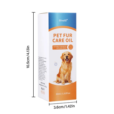 Pet Fur Care Oil Detangles Reduces Shedding Adds Shine Leave-In Conditioner for Dogs Cats