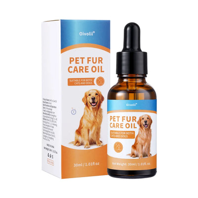 Pet Fur Care Oil Detangles Reduces Shedding Adds Shine Leave-In Conditioner for Dogs Cats