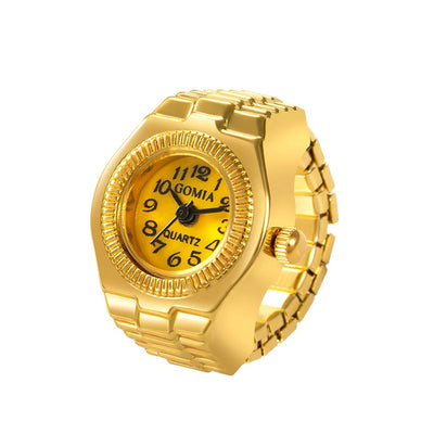 Fashion Finger Watch Men's and Women's Quartz Watchs Punk Mini Niche Finger Watchs Can Watch Time True Watchs Ring Watch Trend