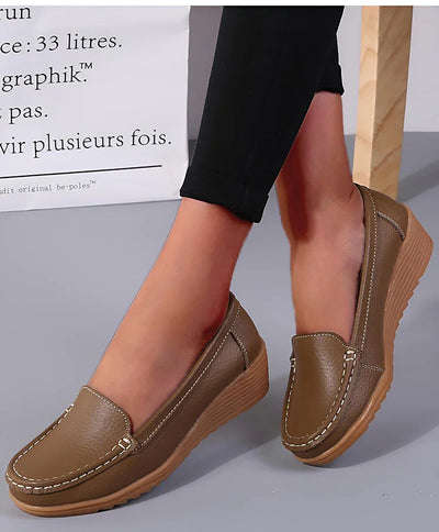 Fashion Genuine Leather Women Flats Tenis Shoes Woman Moccasins Women Shoe Footwear Women Shoes Retro Plus Size Female Footwear