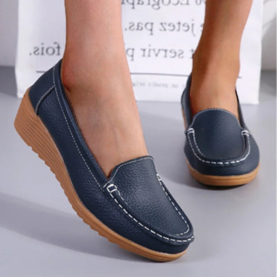 Fashion Genuine Leather Women Flats Tenis Shoes Woman Moccasins Women Shoe Footwear Women Shoes Retro Plus Size Female Footwear