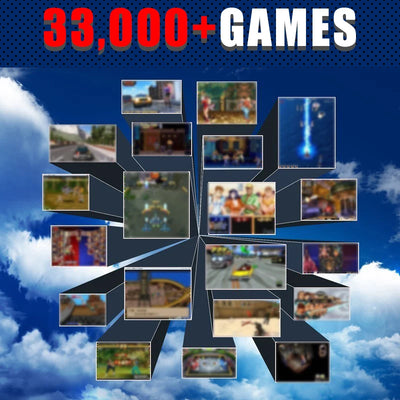 Arcade Box Video Game Console Home Gaming Set Top Box Built-in 33000+ Gaming Retro Game Console for PS1/NDS/N64/MAME/DC 4K HDTV