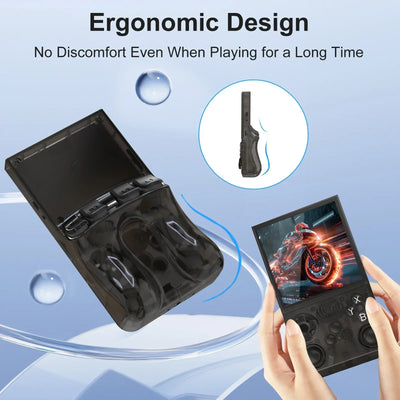 GAMINJA New 4.0 Inch IPS Screen Retro Handheld Video Game Console 15000+ Games Built-in Linux Portable Pocket Gaming Console