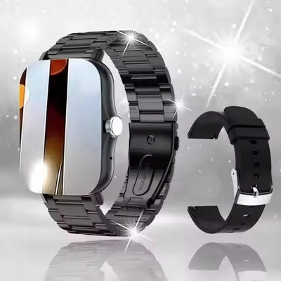 Smart watch with full touch screen, call, message reminder, music control and other functions, compatible with iPhone/android mo