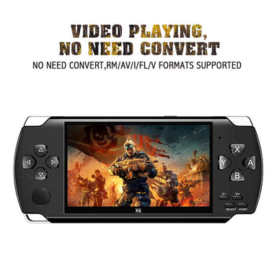 Hot Selling 4.3 inch Retro Gaming X6 Portable Game Console Built-in Game Box Multifunctional Handheld Arcade Game Console