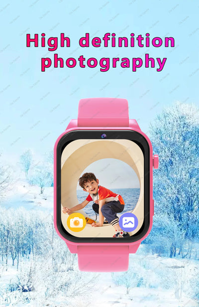2025 New Smart Watch For Children HD Touch Screen Camera 18 Games Sleep Monitoring Alarm Clock Calculator Birthday Gift Boy Girl