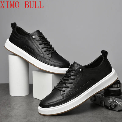 Brand Men's Genuine Leather Shoes, Comfortable Soft-soled Insoles, Men's Casual Oxford Shoes, Outdoor Sports Shoes