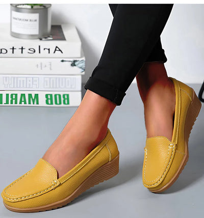 Fashion Genuine Leather Women Flats Tenis Shoes Woman Moccasins Women Shoe Footwear Women Shoes Retro Plus Size Female Footwear