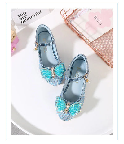 Kids Princess Shoes Children Girls Party Footwear Kids Dance Footwear Children Breathable Waterproof Dance Performance Shoes