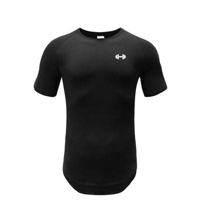 Gym Bodybuilding Workout Muscle Sportswear Mens Casual Short-sleeved Cotton Clothing Summer Fitness Breathable Slim Fit T-Shirts