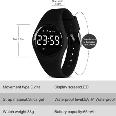 Waterproof Kids Watches Digital Sport Watch for Girls Boys Fitness Tracker with Alarm Clock Stopwatch for Teens Ages 5-12