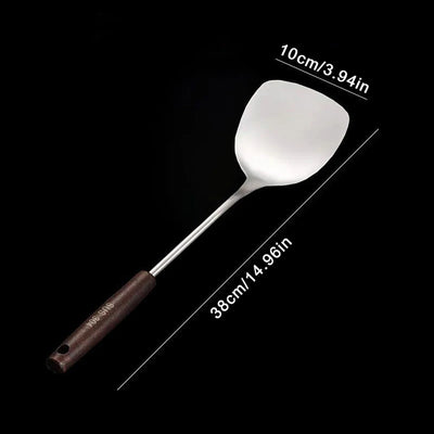 Kitchen Utensils Wok Spatula Iron And Ladle Tool Set Spatula For Stainless Steel Cooking Equpment Kitchen Accessor Essentials