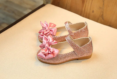 Kids Princess Footwear Girls Soft Bottom Leather Shoes Students Performance Footwear Non-slip  Breathable Children Dancing Shoes