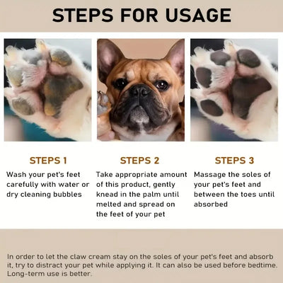 45g Pet Paw Care Cream, Rich in Natural Plant Ingredients Such as Shea Butter and Coconut Oil, Gently Moisturizes and Quickly Relieves Dry Paws, and Cares for the Health of Pet Paws