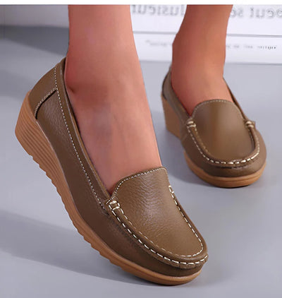 Fashion Genuine Leather Women Flats Tenis Shoes Woman Moccasins Women Shoe Footwear Women Shoes Retro Plus Size Female Footwear
