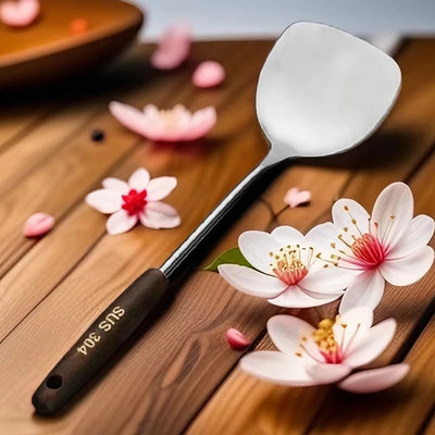 Kitchen Utensils Wok Spatula Iron And Ladle Tool Set Spatula For Stainless Steel Cooking Equpment Kitchen Accessor Essentials