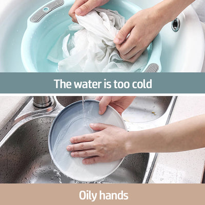 kitchen cleaning gloves must-haves cleaning supplies laundry gloves waterproof rubber latex dishwashing tools