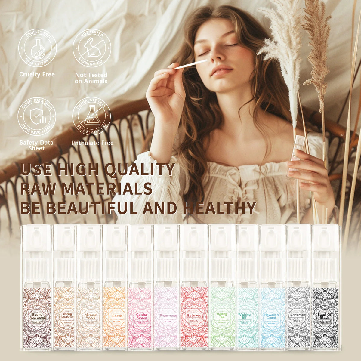 10ml Beloved Essential Oil For Women Perfume Spray Natural Fragrance Oil Skincare Beauty Product Aromatherapy Oil Soothe Body