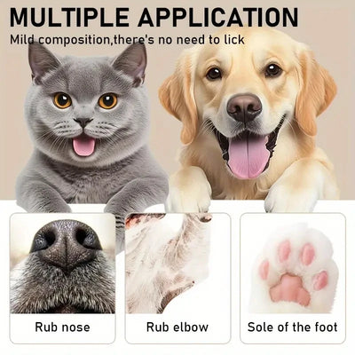 45g Pet Paw Care Cream, Rich in Natural Plant Ingredients Such as Shea Butter and Coconut Oil, Gently Moisturizes and Quickly Relieves Dry Paws, and Cares for the Health of Pet Paws