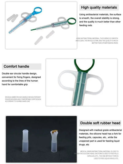 Pet Medication Dispenser, Pressing Feeding Stick for Cats and Dogs, Eating Pills, Pills, Medication Artifacts, Pet Sickness Care