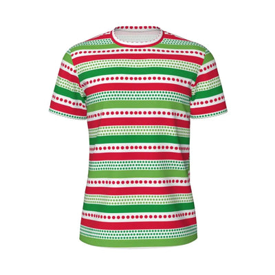 Gym T Shirt For Mens Retro Dots And Stripes T Shirts Fashion Blue Line Design Summer Tees O Neck Basic Graphic Clothes Plus Size