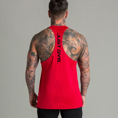 Gym Sports Mens Bodybuilding Muscle T-shirts Fashion Casual Cotton Breathable Striped Weightlifting Summer Basketball Tank Top