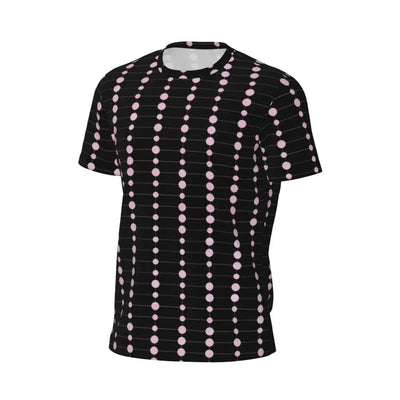 Gym T Shirt For Mens Retro Dots And Stripes T Shirts Fashion Blue Line Design Summer Tees O Neck Basic Graphic Clothes Plus Size