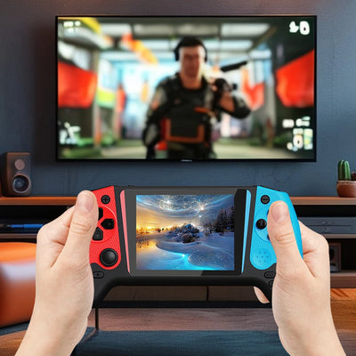 Gaming Console 3.5inch LCD Screen Built-in 500 Games Nostalgic Game Console TV Connect 1200mAh for Kids Adults for Single Player