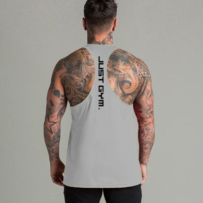 Gym Sports Mens Bodybuilding Muscle T-shirts Fashion Casual Cotton Breathable Striped Weightlifting Summer Basketball Tank Top