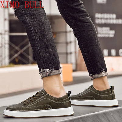 Brand Men's Genuine Leather Shoes, Comfortable Soft-soled Insoles, Men's Casual Oxford Shoes, Outdoor Sports Shoes