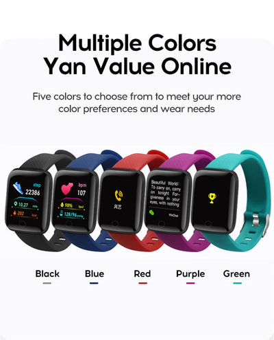 Smartwatch Men Women Wristwatches Smart Watch Message Fitness Monitor Bracelet Birthday Gift Electronic Clock For Android IOS