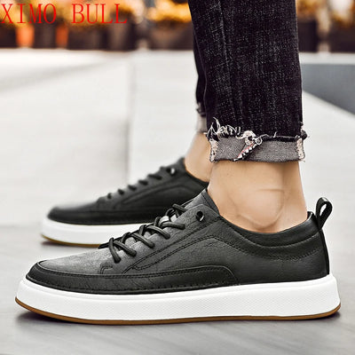 Brand Men's Genuine Leather Shoes, Comfortable Soft-soled Insoles, Men's Casual Oxford Shoes, Outdoor Sports Shoes