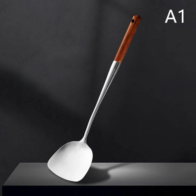 Kitchen Utensils Wok Spatula Iron And Ladle Tool Spatula For Stainless Steel Cooking Equipment Kitchen Accessories Essentials